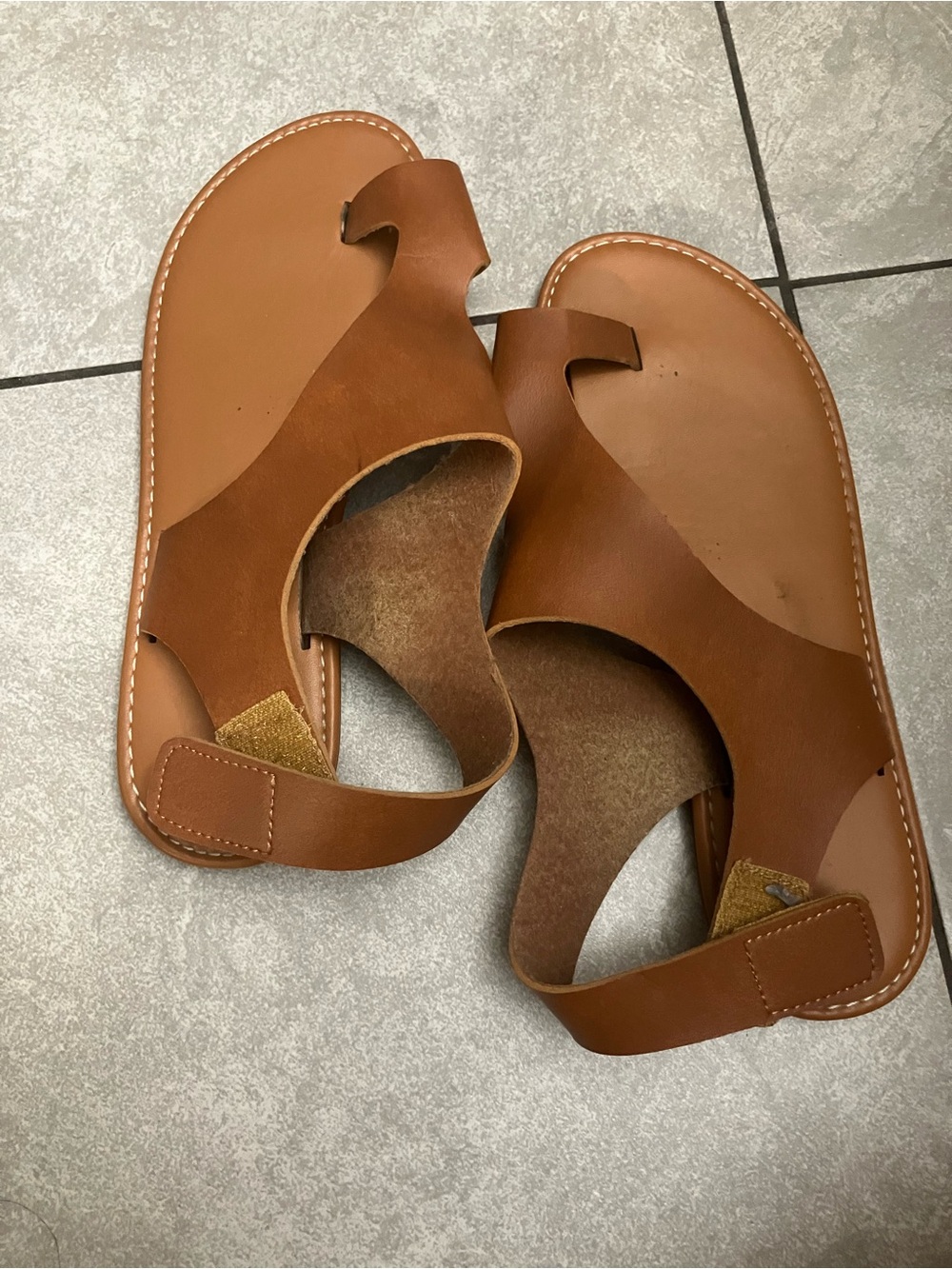 Women's Tan Slide Sandals - Classic Open-Toe Slingback